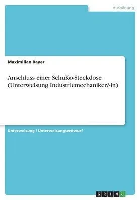 Anschluss einer SchuKo-Steckdose (Unterweisung Industriemechaniker/-in) (German Edition)