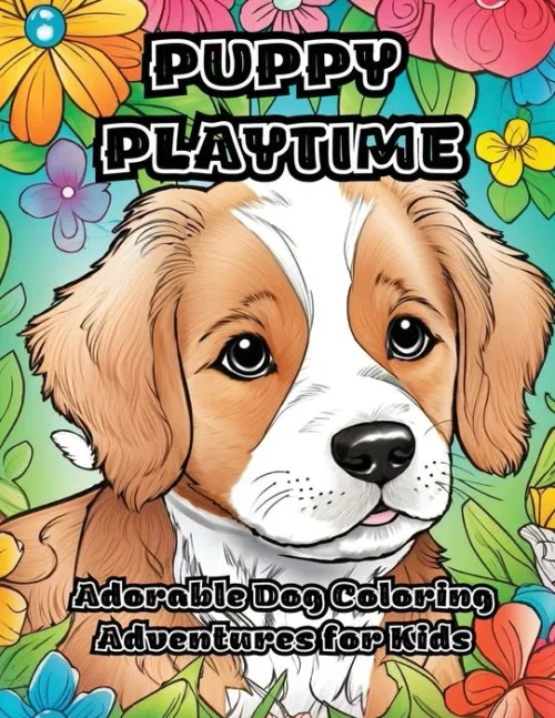 Puppy Playtime: Adorable Dog Coloring Adventures for Kids