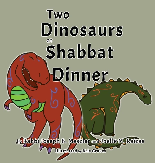 Two Dinosaurs at Shabbat Dinner (Jewish Holidays)