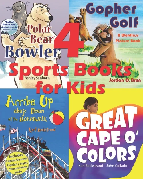 4 Sports Books For Kids: Illustrated For Beginner Readers