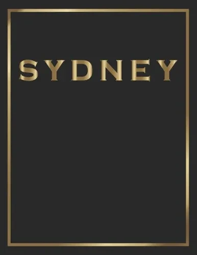 Sydney: Gold And Black Decorative Book | Perfect For Coffee Tables, End Tables, Bookshelves, Interior Design & Home Staging Add Bookish Style To Your Home| Sydney