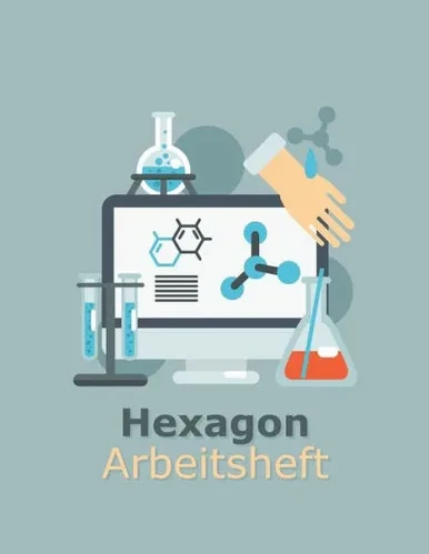 Hexagon Arbeitsheft: 108 Seiten | Hexagon Raster (German Edition)