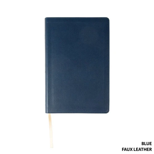 Lsb, 2 Column Verse-By-Verse, Blue Faux Leather