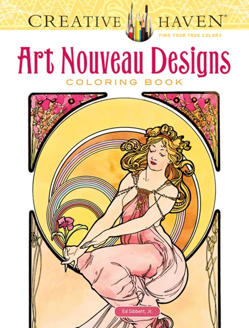 Eative Haven Art Nouveau Designs Coloring Book: Relax & Find Your True Colors (Adult Coloring Books: Art & Design)