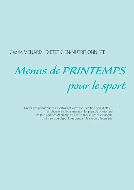 Menus De Printemps Pour Le Sport (French Edition)