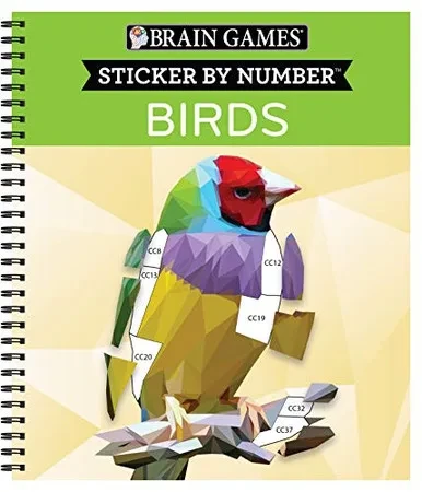 Brain Games - Sticker By Number: Birds (42 Images To Sticker)