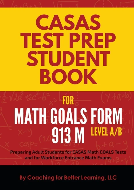 Casas Test Prep Student Book For Math Goals Form 913 M Level A/B