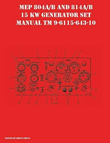 Mep 804A/B And 814A/B 15 Kw Generator Set Manual Tm 9-6115-643-10