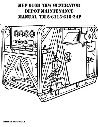 Mep 016B 3Kw Generator Depot Maintenance Manual Tm 5-6115-615-24P