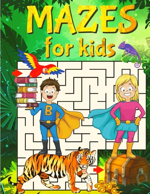 Super Mazes For Super Kids: Maze Activity Book For Kids - 9781749883574