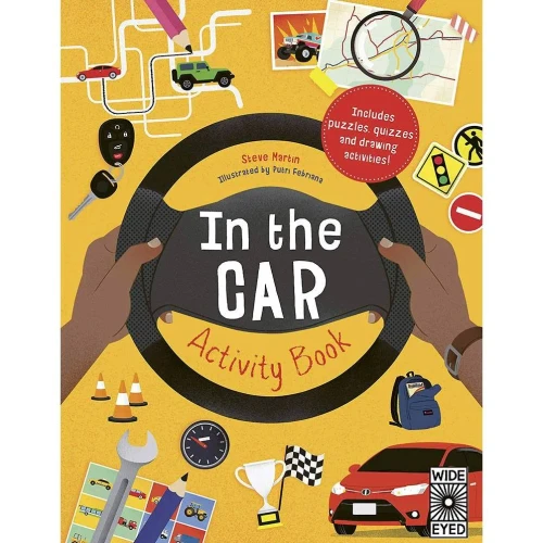In The Car Activity Book: Includes Puzzles, Quizzes And Drawing Activities!
