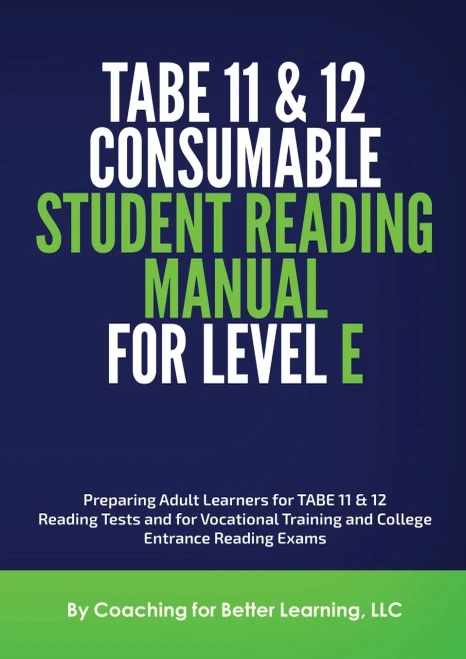 Tabe 11And 12 Consumable Student Reading Manual For Level E - 9781737760825