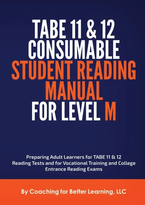 Tabe 11 And 12 Consumable Student Reading Manual For Level M - 9781737760801
