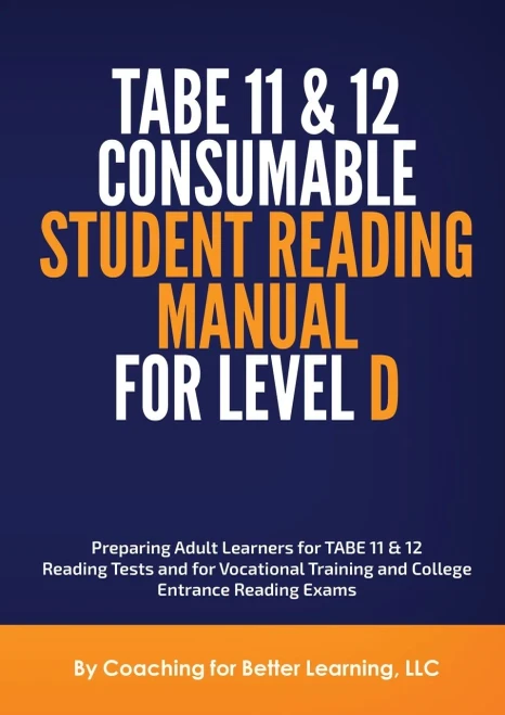 Tabe 11 And 12 Consumable Student Reading Manual For Level D - 9781737760818