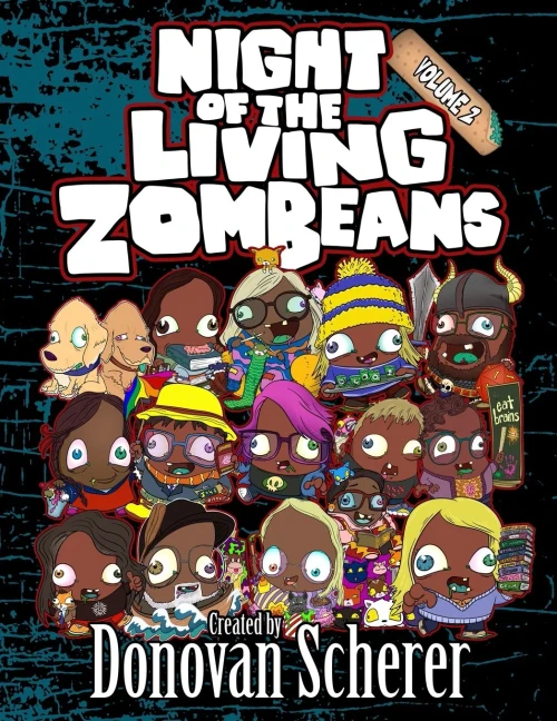 Night Of The Living Zombeans: Volume Two: A Coloring Book Of Zombie Beans