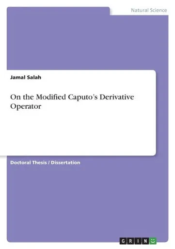 On The Modified Caputo's Derivative Operator