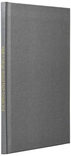 Half College Ruled / Half Graph 4x4: 100 Pages 6 X 9