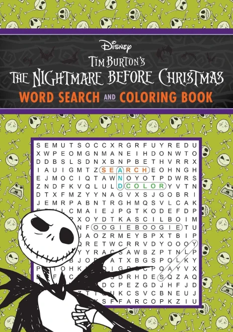 The Nightmare Before Christmas Word Search And Coloring Book (Coloring Book & Word Search)