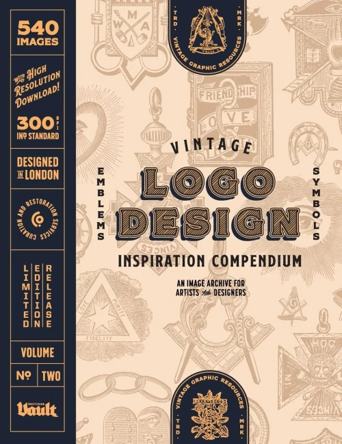Vintage Logo Design Inspiration Compendium: An Image Archive For Artists And Designers Volume.2