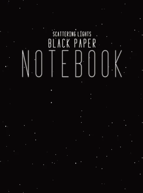 Black Paper Notebook: Hardcover Lined Notebook With Black Pages, 8.5X11 Minimalism Journal For Writing