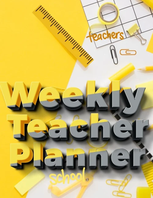 Weekly Teacher Planner: Academic Year Lesson Plan And Record Book - Undated Weekly/Monthly Plan Book - 52 Week