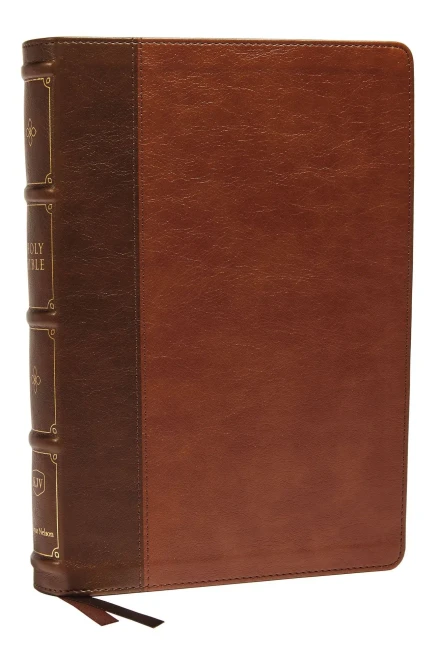 Kjv, Large Print Verse-By-Verse Reference Bible, Maclaren Series, Leathersoft, Brown, Comfort Print: Holy Bible, King James Version
