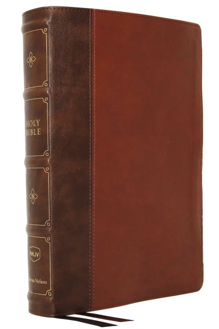 Nkjv, Large Print Verse-By-Verse Reference Bible, Maclaren Series, Leathersoft, Brown, Comfort Print: Holy Bible, New King James Version