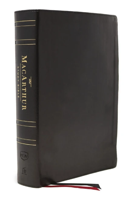 Nkjv, Macarthur Study Bible, 2Nd Edition, Genuine Leather, Black, Thumb-Indexed, Comfort Print: Unleashing God'S Truth One Verse At A Time