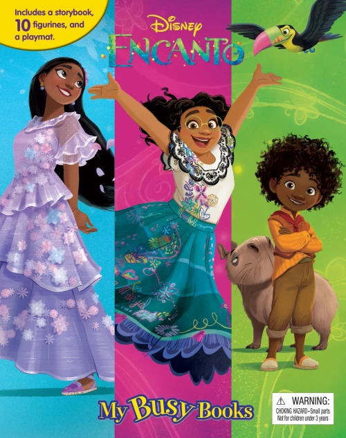 Phidal - Disney Encanto My Busy Book - 10 Figurines And A Playmat