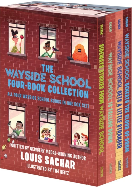 The Wayside School 4-Book Box Set: Sideways Stories From Wayside School, Wayside School Is Falling Down, Wayside School Gets A Little Stranger, Wayside School Beneath The Cloud Of Doom