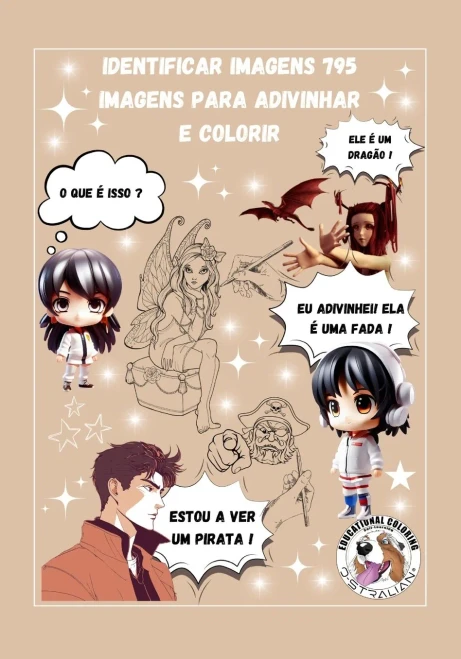 Identificar Imagens 795 Imagens Para Adivinhar E Colorir. Tamanho Da Viagem.: 7X10 Po. Como Um Bã³Nus: Natal, Halloween, Dinossauros, Un Mondo ... By Laurent Guichard. (Portuguese Edition)