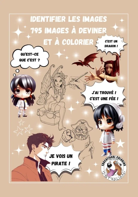 Identifier Les Images 795 Images Ã  Deviner Et Ã  Colorier Format Voyage: 17,5X25 Cm. En Bonus: Noã«L, Halloween, Les Dinosaures, Le Monde Imaginaire Et ... Mã©Tiers. By Laurent Guichard (French Edition)
