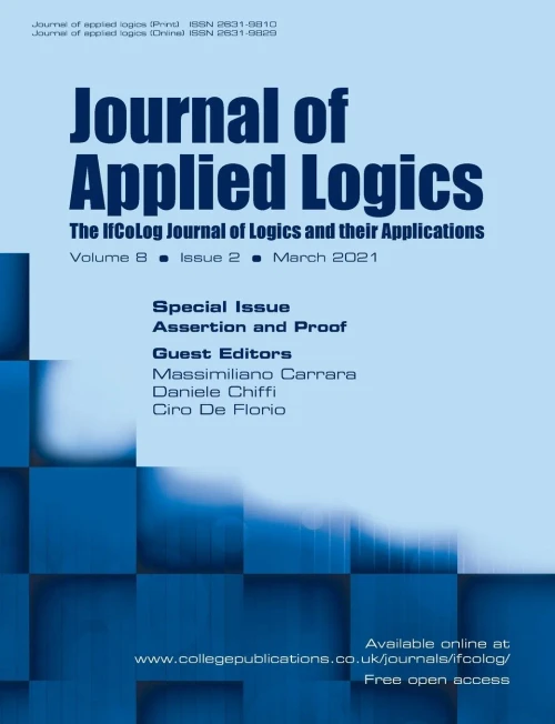 Journal Of Applied Logics. The Ifcolog Journal Of Logics And Their Applications. Volume 8, Issue 2, March 2021. Special Issue Assertion And Proof - 9781848903609