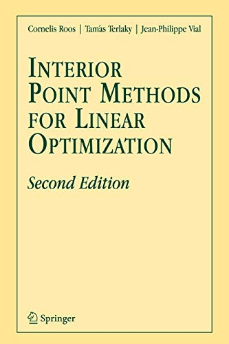 Interior Point Methods For Linear Optimization
