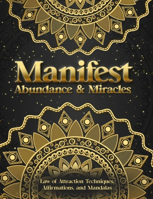 Manifest Abundance & Miracles : Law of Attraction Techniques Vision Boards Affirmations & Mandala Coloring Book.