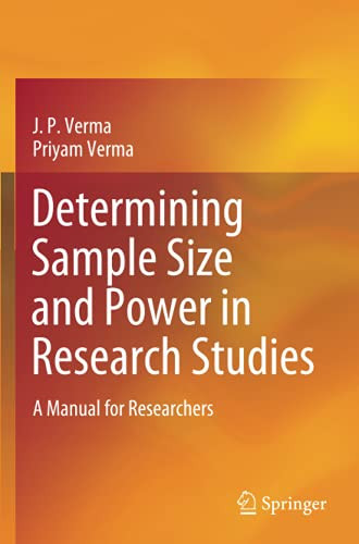 Determining Sample Size And Power In Research Studies: A Manual For Researchers