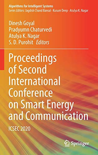 Proceedings Of Second International Conference On Smart Energy And Communication: Icsec 2020 (Algorithms For Intelligent Systems)