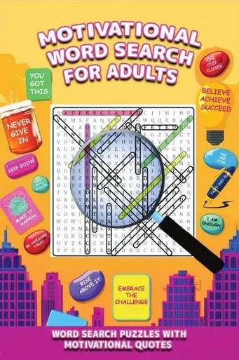 Motivational Word Search Puzzle Book With Quotes