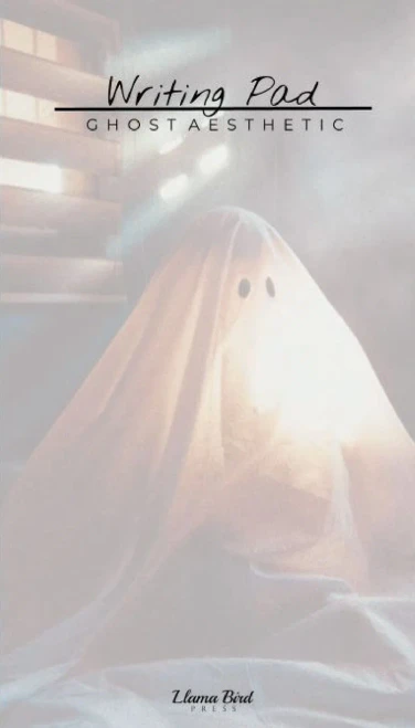 Ghost Aesthetic Writing Pad : Halloween Stationery Notes Memo Book for Home Office School Desk