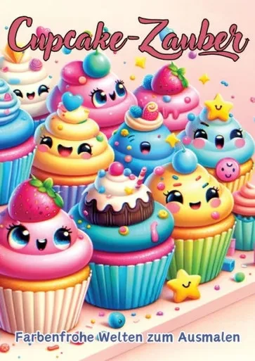 Cupcake-Zauber : Farbenfrohe Welten Zum Ausmalen