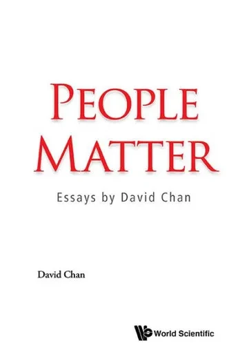 People Matter : Essays by David Chan
