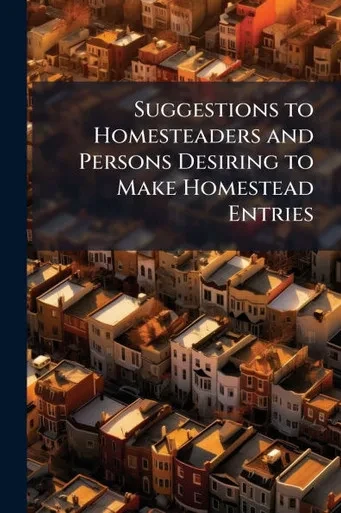Suggestions to Homesteaders and Persons Desiring to Make Homestead Entries - (Paperback or Softback)