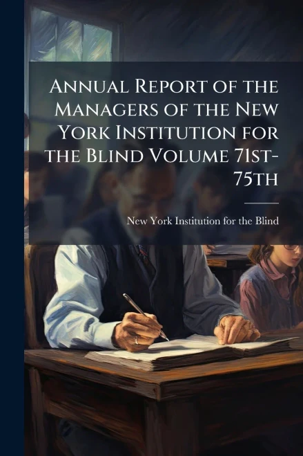 Annual Report of the Managers of the New York Institution for the Blind Volume 71st-75th - (Paperback or Softback)