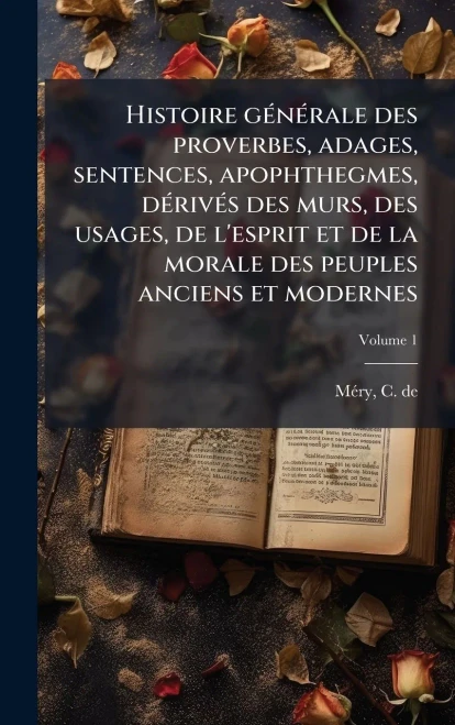 Histoire gÃ(c)nÃ(c)rale des proverbes, adages, sentences, apophthegmes, dÃ(c)rivÃ(c)s des murs, des usages, de l'esprit et de la morale des peuples an - (Hardback or Cased Book)