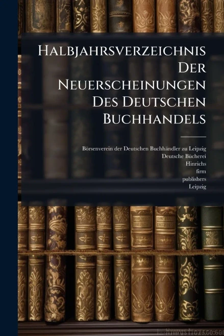 Halbjahrsverzeichnis Der Neuerscheinungen Des Deutschen Buchhandels - (Paperback or Softback)