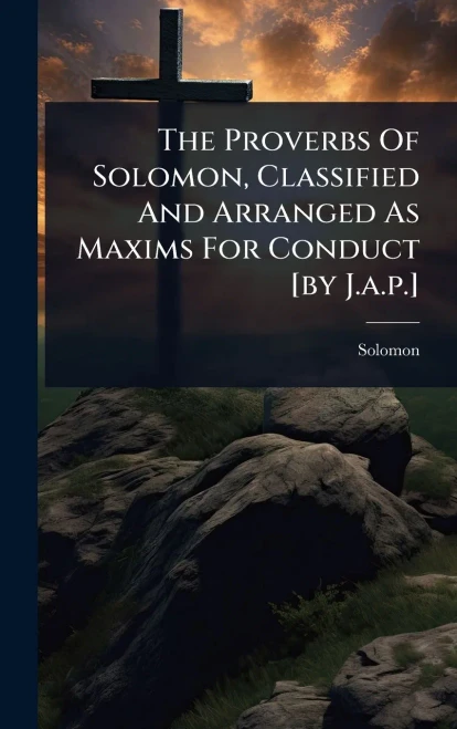 The Proverbs Of Solomon, Classified And Arranged As Maxims For Conduct [by J.a.p.] - (Hardback or Cased Book)