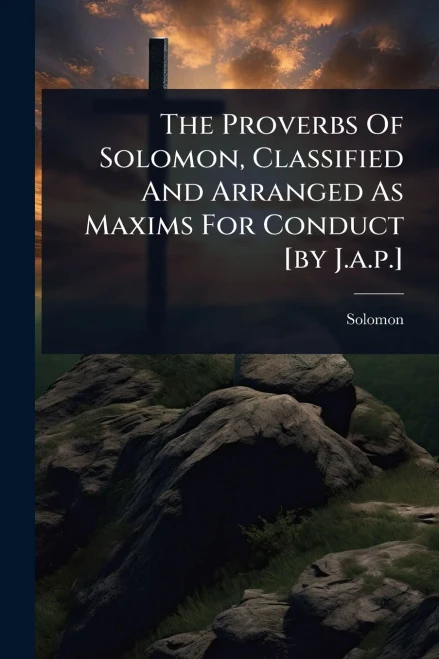 The Proverbs Of Solomon, Classified And Arranged As Maxims For Conduct [by J.a.p.] - (Paperback or Softback)