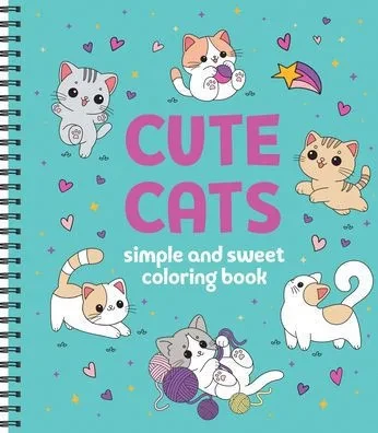 Simple and Sweet Coloring Book: Cute Cats