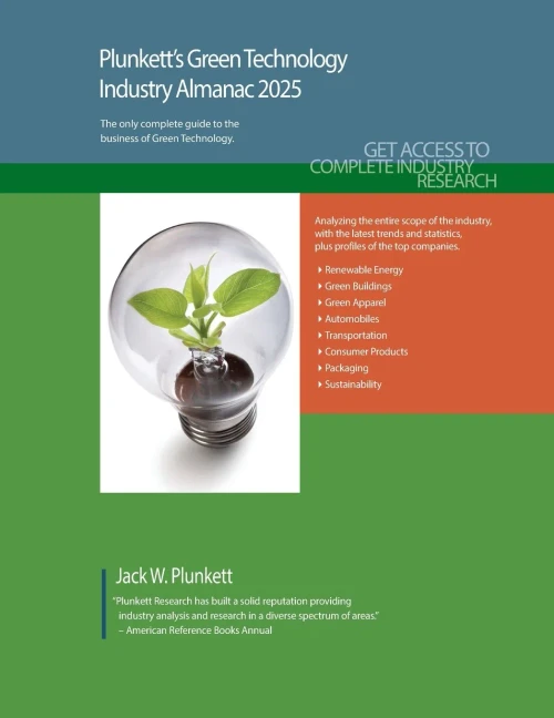 Plunkett's Green Technology Industry Almanac 2025: Green Technology Industry Market Research, Statistics, Trends and Leading Companies
