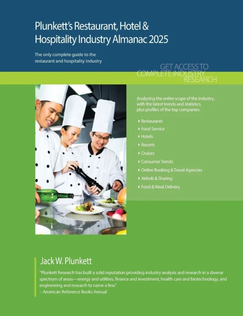 Plunkett's Restaurant, Hotel & Hospitality Industry Almanac 2025: Restaurant, Hotel & Hospitality Industry Market Research, Statistics, Trends and Lea